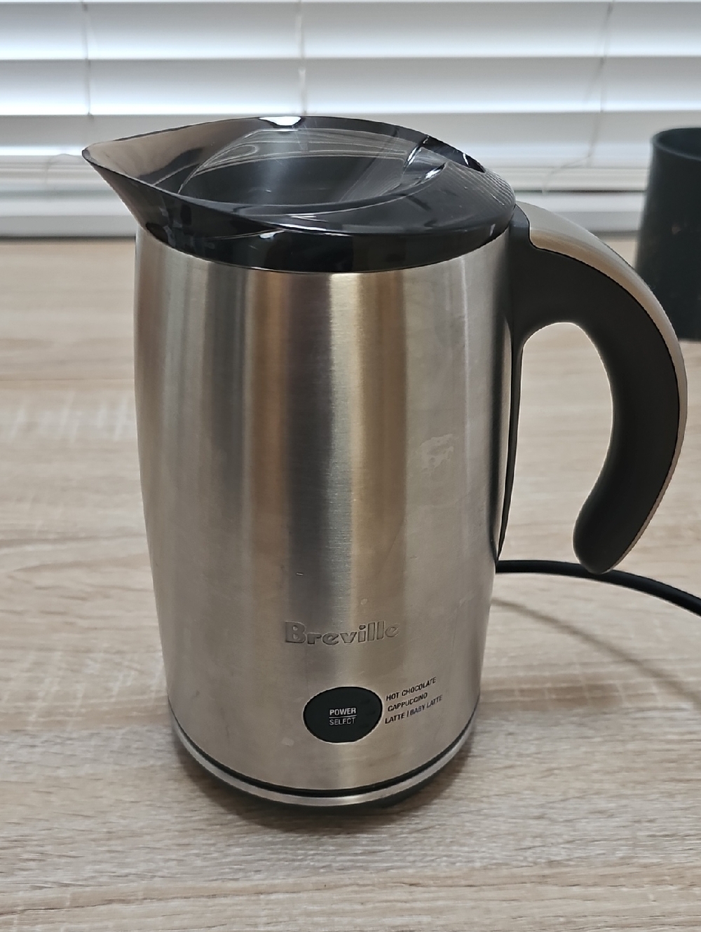 Breville Stainless Electric Milk Frother - Silver & Black